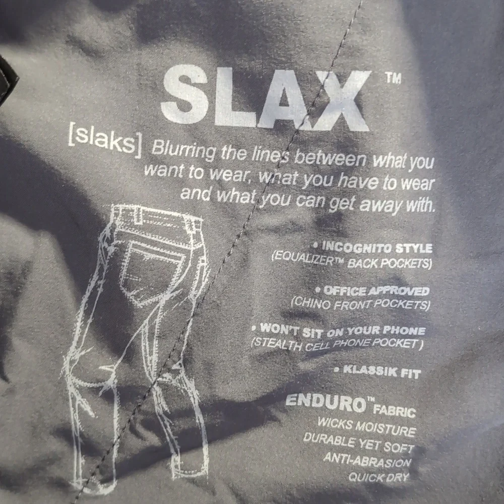 KUHL Slax Stretch Chino Size 38x32 in Carbon Gray Technical Hiking Performance - Picture 7 of 13